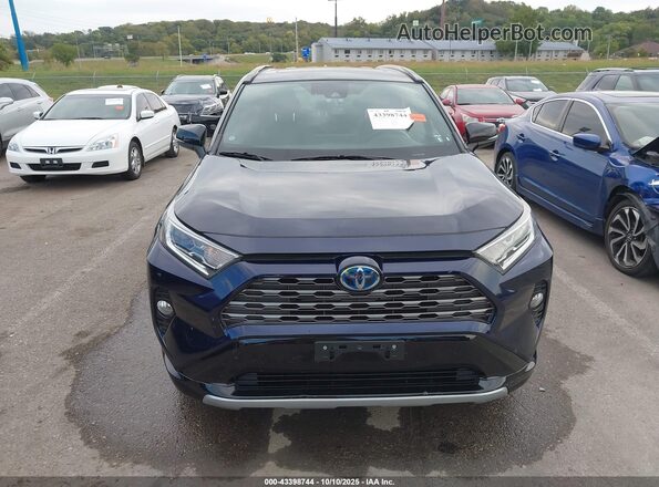 2T3EWRFV4LW072380 2020 TOYOTA RAV4 HYBRID Синий Вид задней части салона