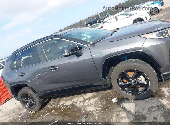 2T3EWRFV7LW067545 2020 TOYOTA RAV4 HYBRID Gray Widok wnętrza z tyłu
