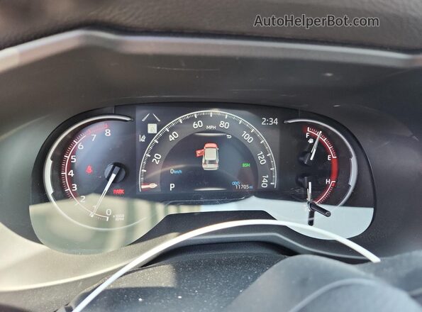 2T3J1RFV7RW430612 2024 TOYOTA RAV4 Red Вид щитка приладів