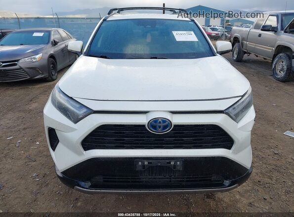 2T3T6RFV7NW029906 2022 TOYOTA RAV4 HYBRID White Widok zestawu wskaźników