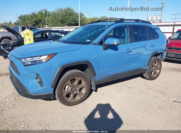 2T3UWRFV4PW154739 2023 TOYOTA RAV4 HYBRID Blue წინა მარცხენა ხედი სამი მეოთხედიდან