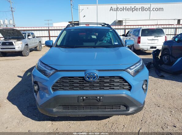 2T3UWRFV4PW154739 2023 TOYOTA RAV4 HYBRID Blue უკანა სალონის ხედი