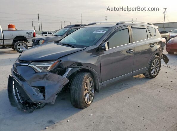 2T3YFREV7JW444192 2018 TOYOTA LIMITED Gray Przód lewy