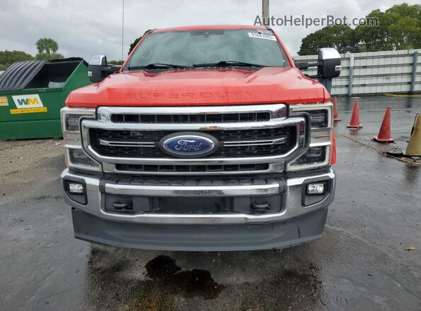 1FT7W2BNXMEC40800 2021 FORD F250 Красный Вид сзади