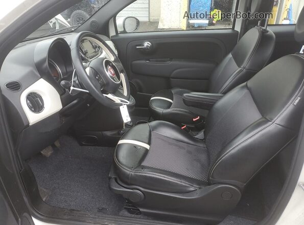 3C3CFFGE0GT211006 2016 FIAT 500 Кремовый Вид салона спереди