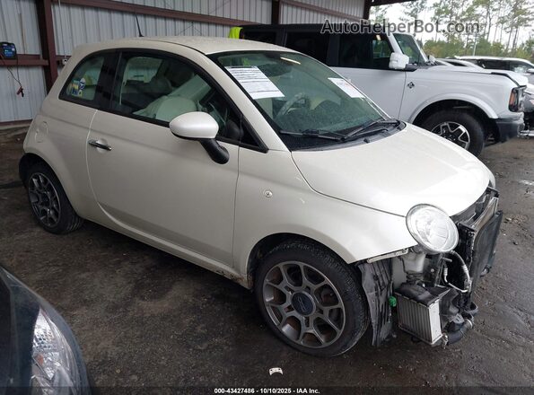 3C3CFFKH7JT465305 2018 FIAT 500 Кремовый Передняя правая четверть