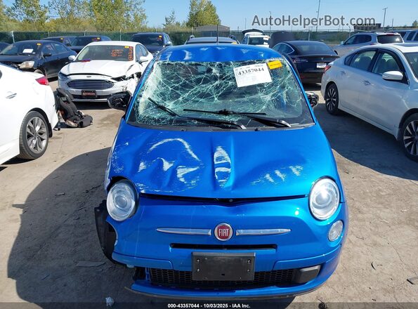 3C3CFFKR0GT152632 2016 FIAT 500 Синий Вид спереди