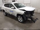 2020 Jeep Compass Latitude 4x4 White vin: 3C4NJDBB9LT192597