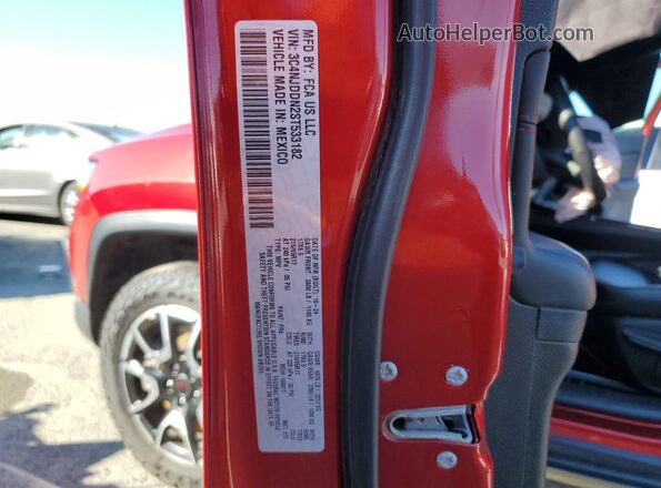 3C4NJDDN2ST533182 2025 JEEP COMPASS Красный Вид наклейки с VIN-кодом