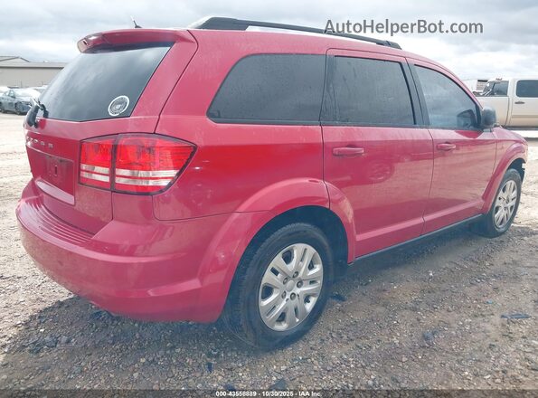 3C4PDCAB4GT250567 2016 DODGE JOURNEY Красный Задняя правая четверть