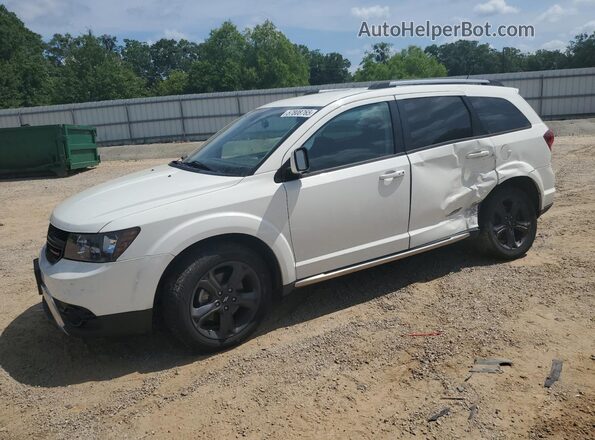 3C4PDDGG1JT386381 2018 DODGE JOURNEY Белый Передняя левая четверть