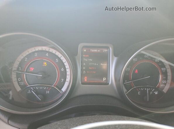 3C4PDDGG1JT386381 2018 DODGE JOURNEY Белый Вид щитка приборов