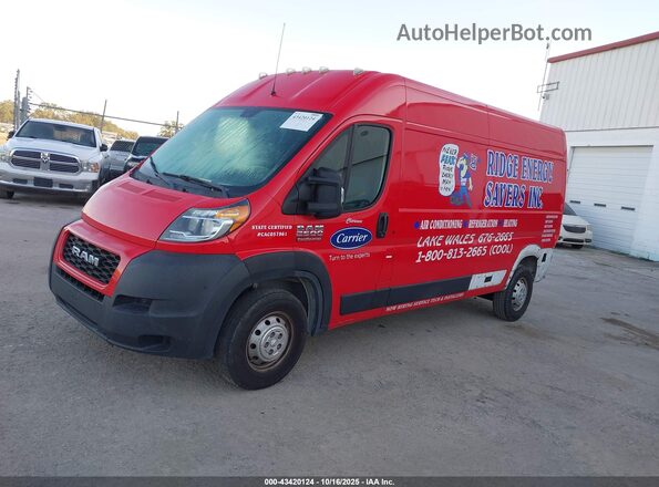 3C6TRVDG0LE134985 2020 RAM PROMASTER 2500 Красный Передняя левая четверть