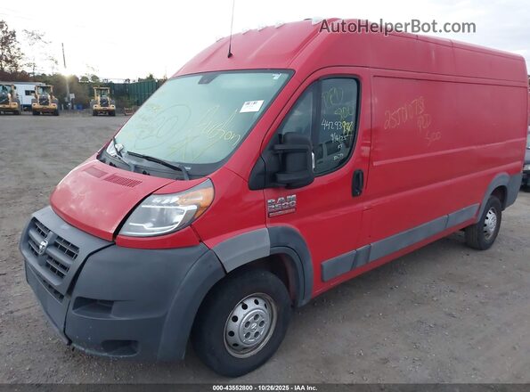 3C6TRVDG8JE107983 2018 RAM PROMASTER 2500 Красный Передняя левая четверть