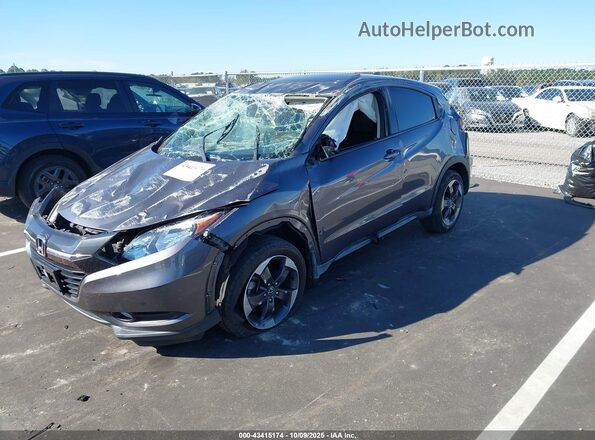 3CZRU5H52JM721549 2018 HONDA HR-V Серый Передняя левая четверть