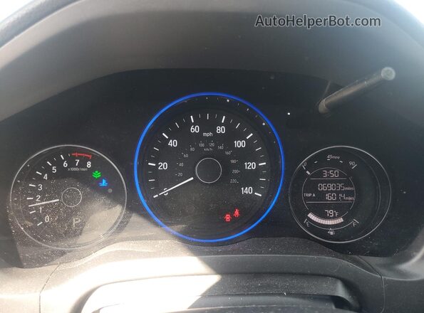 3CZRU6H3XMM753514 2021 HONDA HR-V Black Instrument cluster view