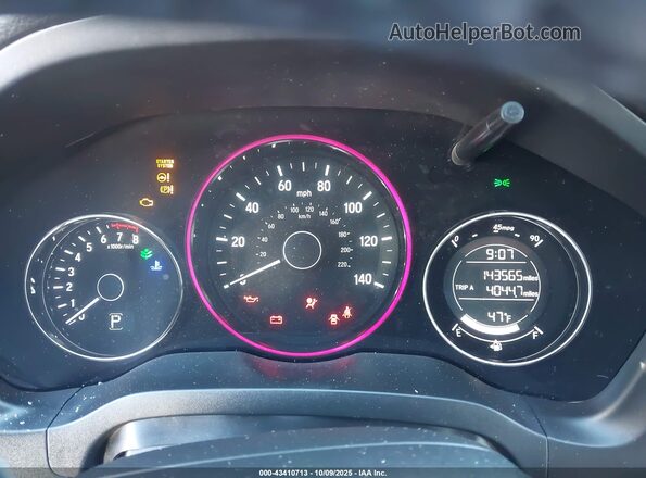 3CZRU6H75HM732899 2017 HONDA HR-V Серый Вид задних сидений