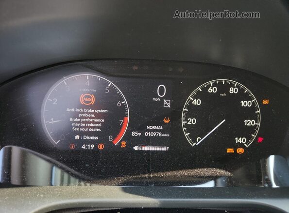 3CZRZ2H39PM746696 2023 HONDA HR-V Gray Вид щитка приладів