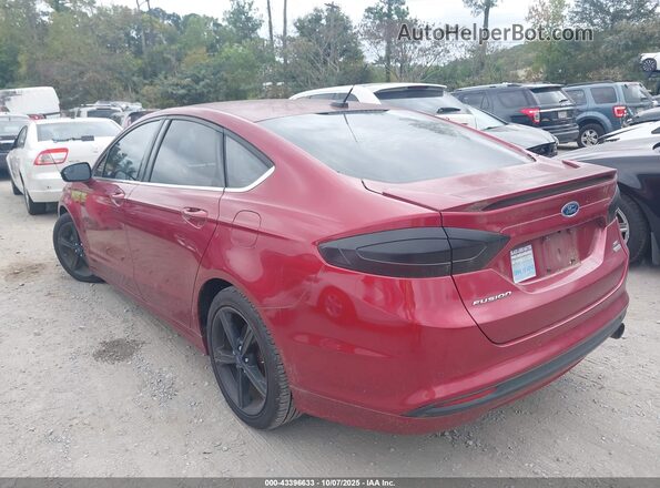 3FA6P0HD2GR112781 2016 FORD FUSION Красный Задняя левая четверть