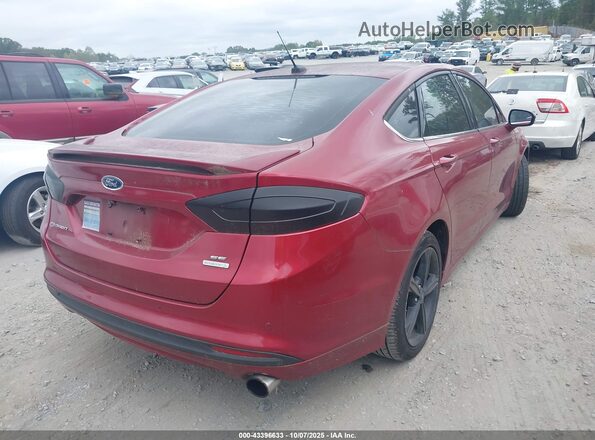 3FA6P0HD2GR112781 2016 FORD FUSION Красный Задняя правая четверть