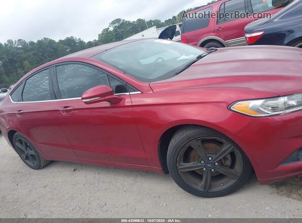 3FA6P0HD2GR112781 2016 FORD FUSION Красный Вид задней части салона