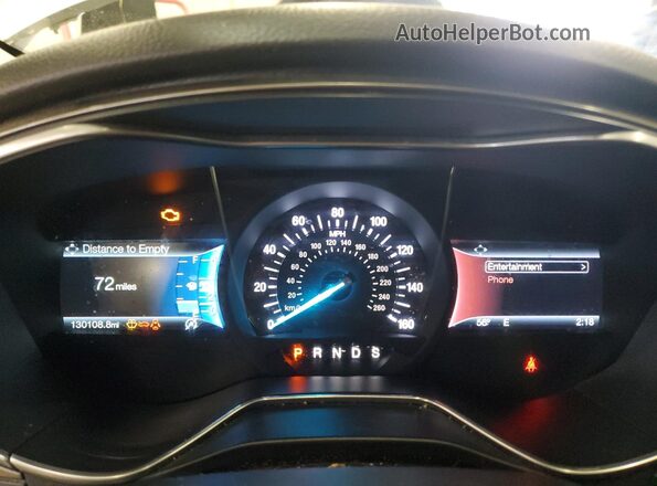 3FA6P0HD2HR189538 2017 FORD FUSION White Widok zestawu wskaźników