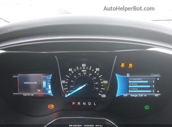 3FA6P0LU1HR400686 2017 FORD FUSION HYBRID Синий Вид задних сидений
