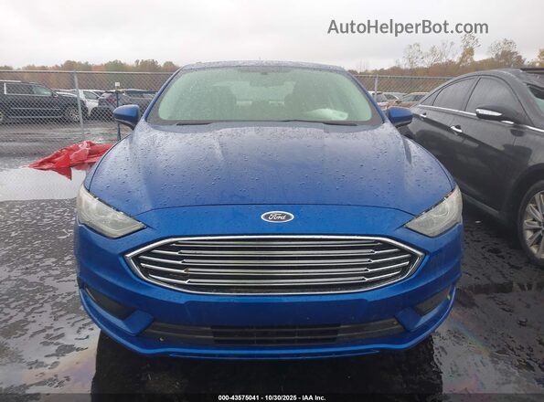 3FA6P0LU1HR400686 2017 FORD FUSION HYBRID Синий Вид щитка приборов