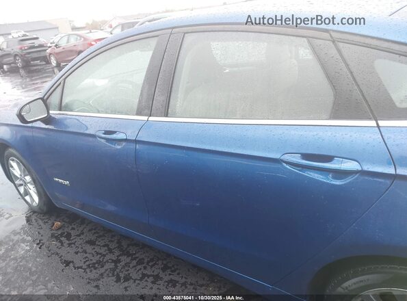 3FA6P0LU1HR400686 2017 FORD FUSION HYBRID Синий Панорамный вид салона 360°