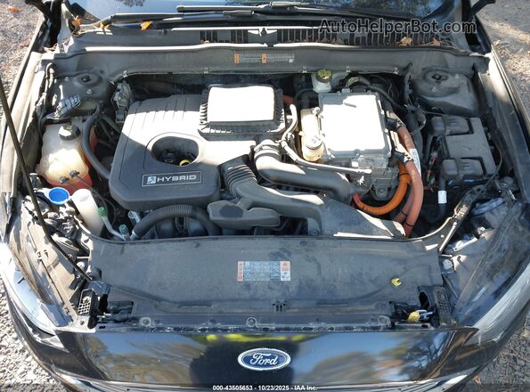 3FA6P0LU3HR319477 2017 FORD FUSION HYBRID Черный Вид сзади