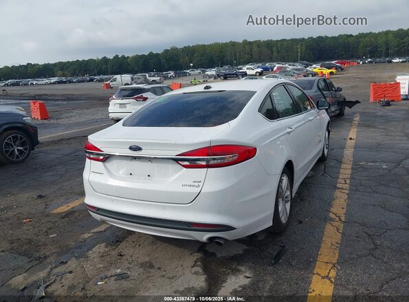 3FA6P0LU3JR261134 2018 FORD FUSION HYBRID Белый Задняя правая четверть