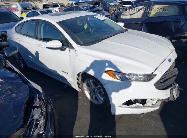 3FA6P0LU4JR103109 2018 FORD FUSION HYBRID White Передня права чверть