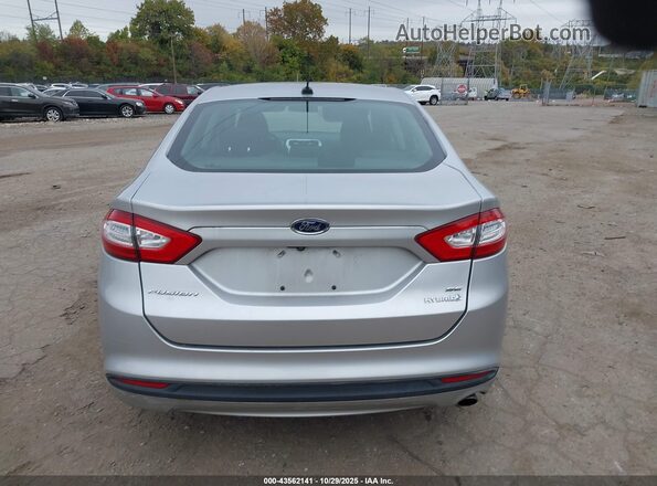 3FA6P0LU7GR406135 2016 FORD FUSION HYBRID Серебряный 