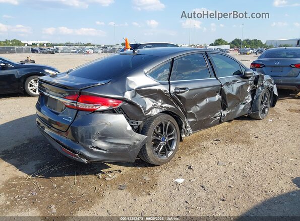 3FA6P0LU9JR158378 2018 FORD FUSION HYBRID Серый Задняя правая четверть