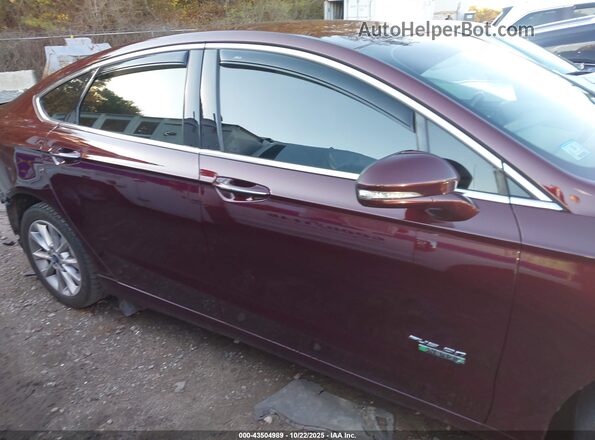 3FA6P0PU0JR250943 2018 FORD FUSION ENERGI Темно-бордовый Панорамный вид салона 360°
