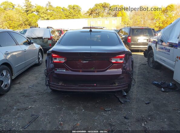 3FA6P0PU0JR250943 2018 FORD FUSION ENERGI Темно-бордовый 