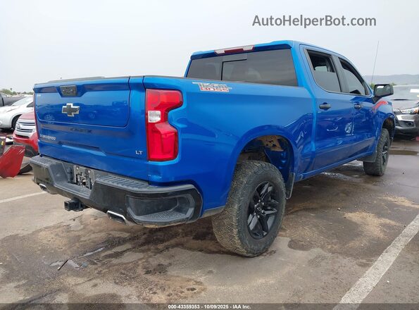 3GCUDFED8NG684805 2022 CHEVROLET SILVERADO Blue Tył prawy