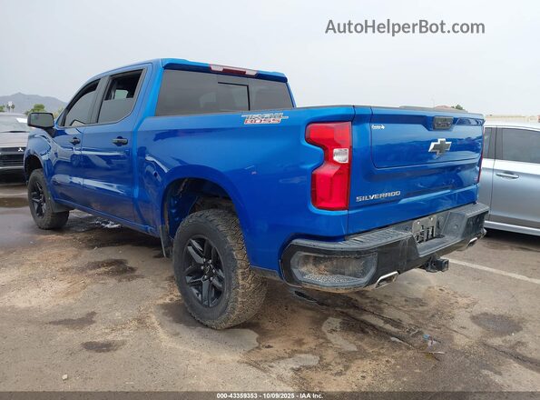 3GCUDFED8NG684805 2022 CHEVROLET SILVERADO Blue Tył lewy