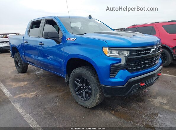 3GCUDFED8NG684805 2022 CHEVROLET SILVERADO Blue Przód prawy