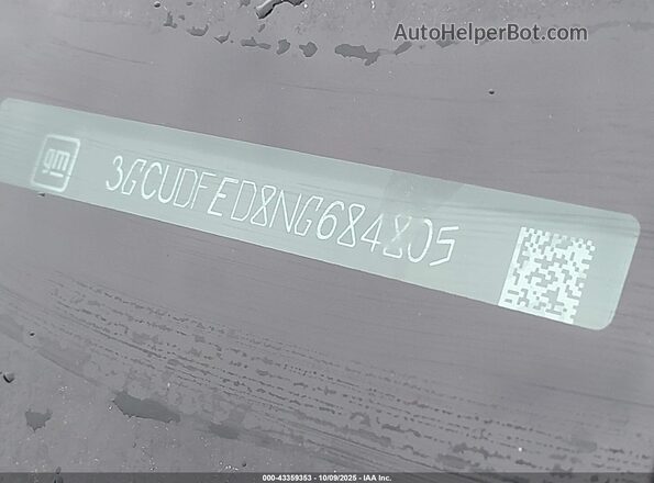 3GCUDFED8NG684805 2022 CHEVROLET SILVERADO Blue Widok komory silnika
