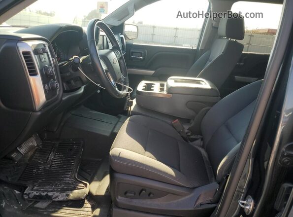 3GCUKREC1JG577006 2018 CHEVROLET SILVERADO Угольный Вид салона спереди