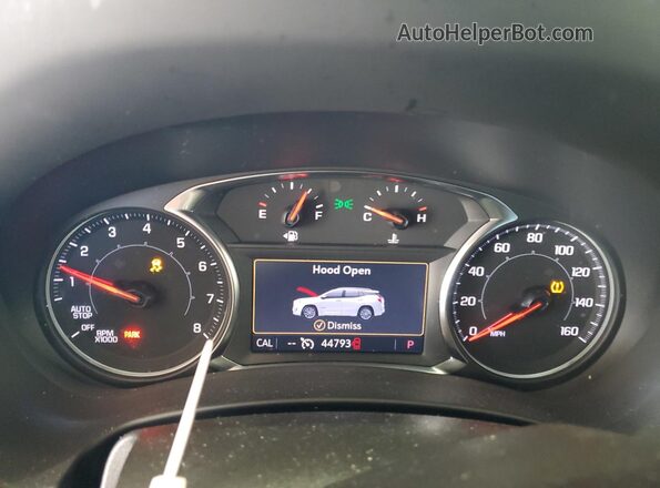 3GKALVEG0PL195498 2023 GMC TERRAIN Белый Вид щитка приборов