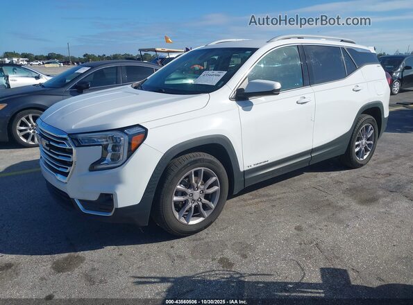 3GKALVEG5PL116259 2023 GMC TERRAIN White Առջևի ձախ երեք քառորդ տեսարան