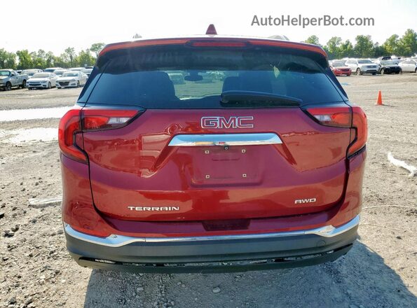 3GKALVEV1LL102741 2020 GMC TERRAIN Red Widok z tyłu