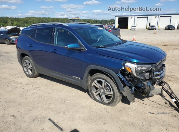 3GKALVEV2LL115904 2020 GMC TERRAIN Blue Delantero derecho