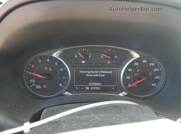 3GKALVEV2LL115904 2020 GMC TERRAIN Blue Vista del cuadro de instrumentos