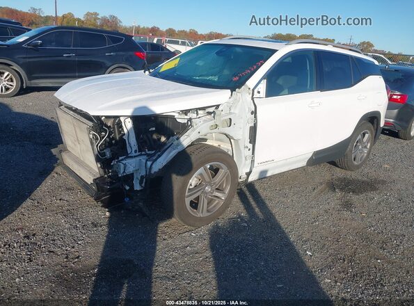 3GKALVEV3ML371955 2021 GMC TERRAIN Белый Передняя левая четверть