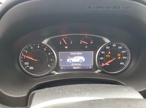 3GKALXEX2LL221489 2020 GMC TERRAIN Silver Вид щитка приладів