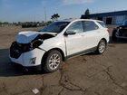 2020 Chevrolet Equinox Lt White vin: 3GNAXJEV4LS613172