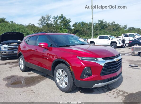 3GNKBBRA4MS509900 2021 CHEVROLET BLAZER Красный Передняя правая четверть
